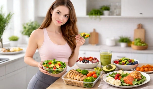 пример дневного меню 1200 ккал для женщин с распределением калорий, белков, жиров и углеводов