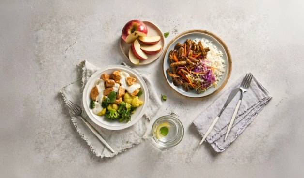 Таблица приёмов пищи и порций