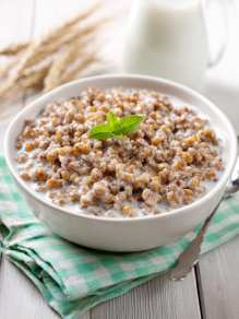 Завтрак Каша гречневая молочная меню рационов TheNorm